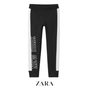 ZARA Kids | Black | LEGGINGS WITH STRIPES